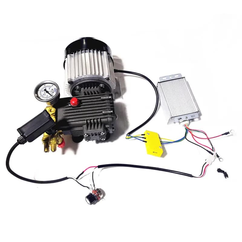 Macchina del fumo con pompa a pistoni triplex in ottone da 80 bar, unità pompa-motore DC 48V 500W con regolazione continua del flusso 1-8LPM, umidificatore a nebulizzazione