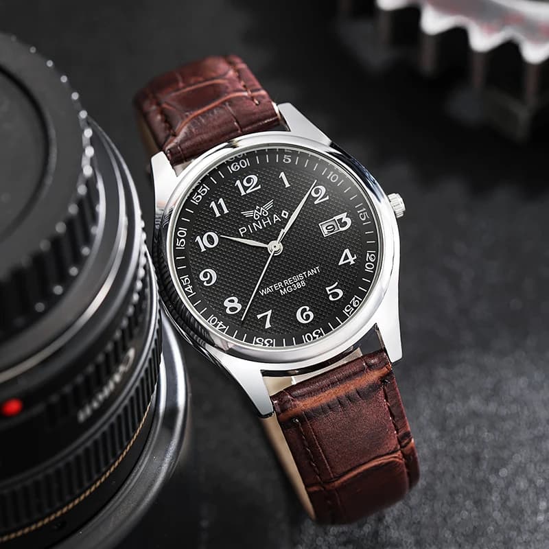 Men's Casual Fashion Leather Strap Montre de luxe homme 2021 Newest Products Dropshipping erkek saatleri Relogio