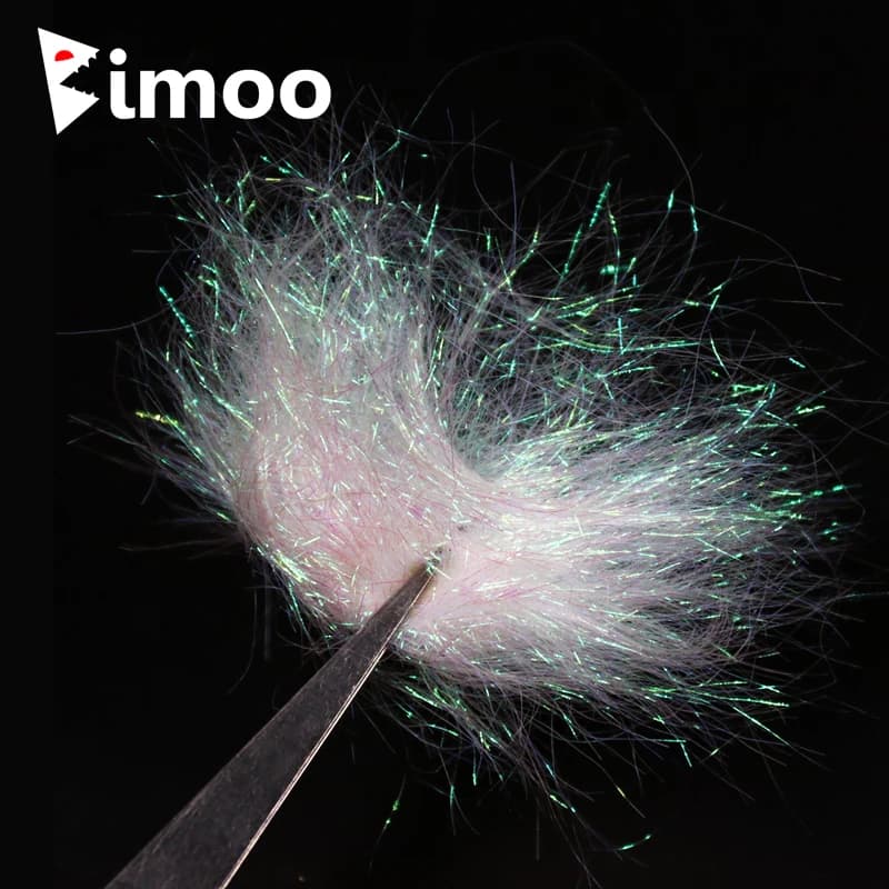 Bimoo sacchetti 12X2 g/borsa Bianco Perla Ultra Fine di Ghiaccio Dub Fly Tying Doppiaggio Materiale per Ninfa Scud Gamberetti streamer Mosche