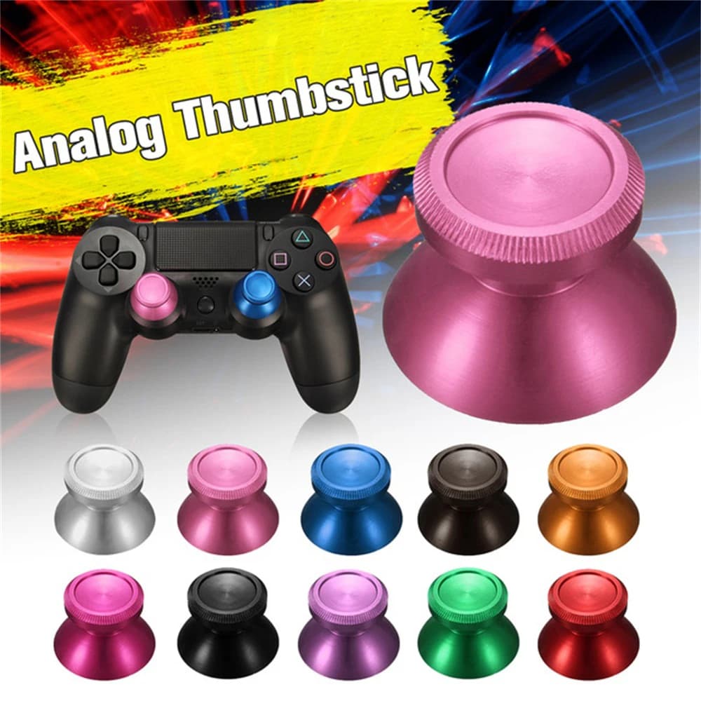 2 pezzi in metallo alluminio sottile Controller Thumbsticks Joystick Grip stick analogico per PS4 Xbox One accessori