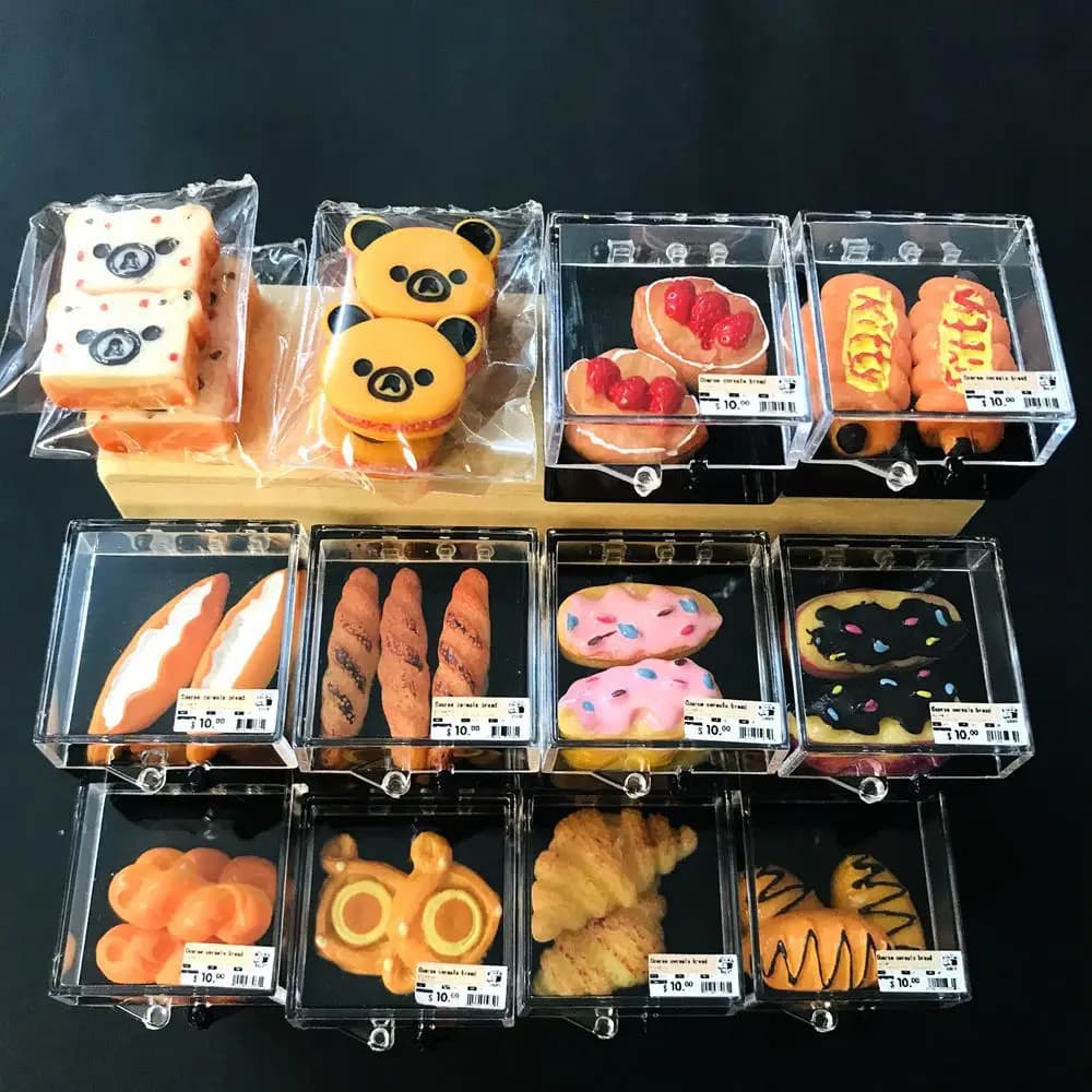 Mini alimenti per la simulazione del latte della torta del pane della casa delle bambole in miniatura in scala 1/6 per la cucina delle bambole Giochi di imitazione Giocattoli da forno