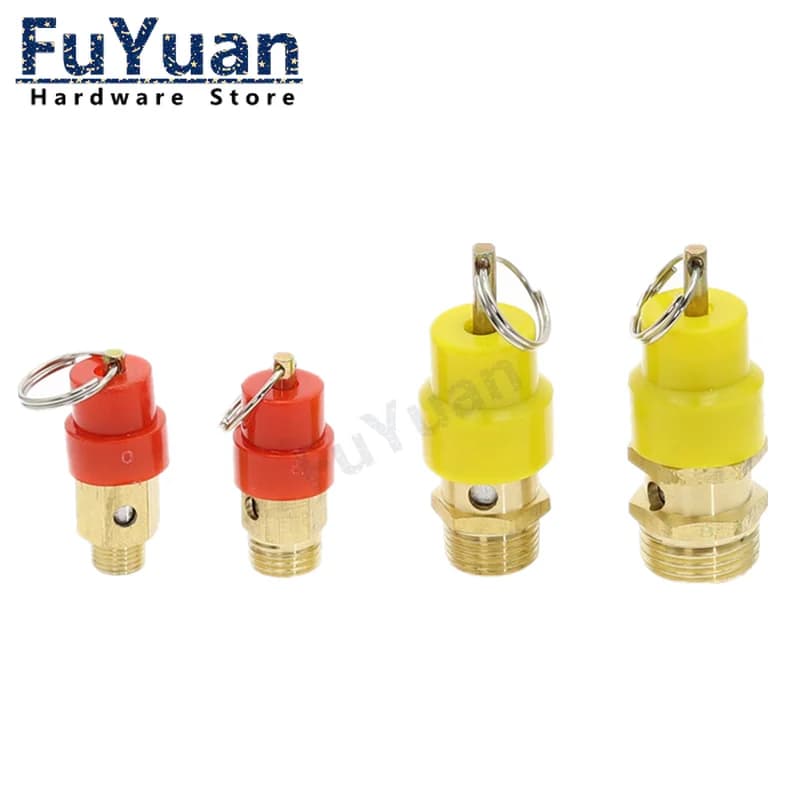 1/4 ''3/8" 1/2 "filettatura maschio 1KG - 12KG Compressore d'aria Valvola di sicurezza di rilascio Connettore Regolatore di scarico della pressione del gas dell'aria