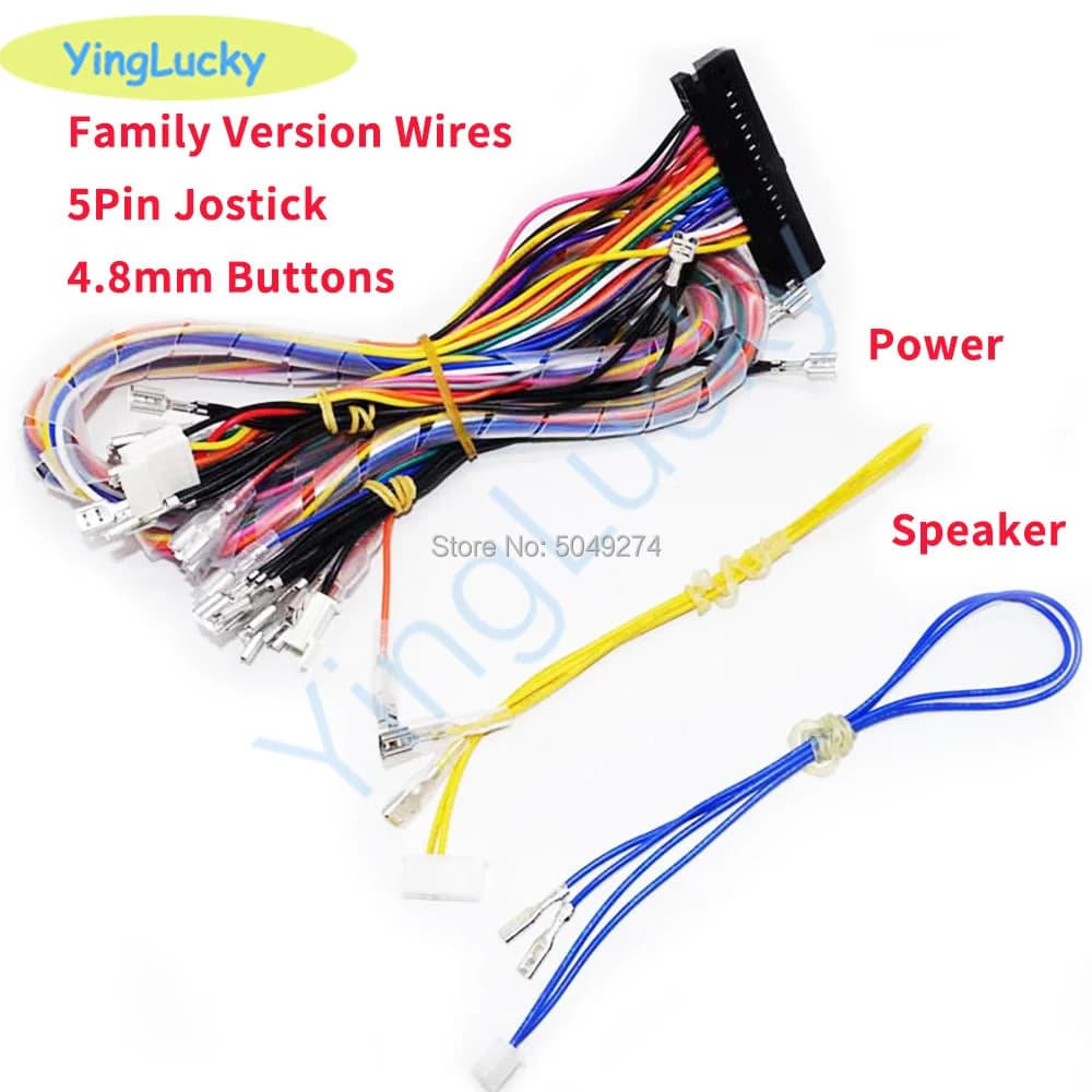 Arcade Cabinet cablaggio a 40 pin Pandora Box Family Board Cable per Joystick Sanwa a 5pin e pulsanti Console di gioco Arcade