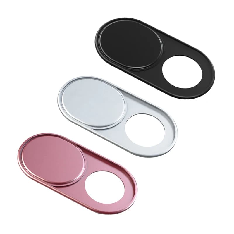 Universal Metal webcam cover Camera lens cover with ultra thin shutter slider for Web IPhone MacBook iPad Laptop Wall decal for privacy
