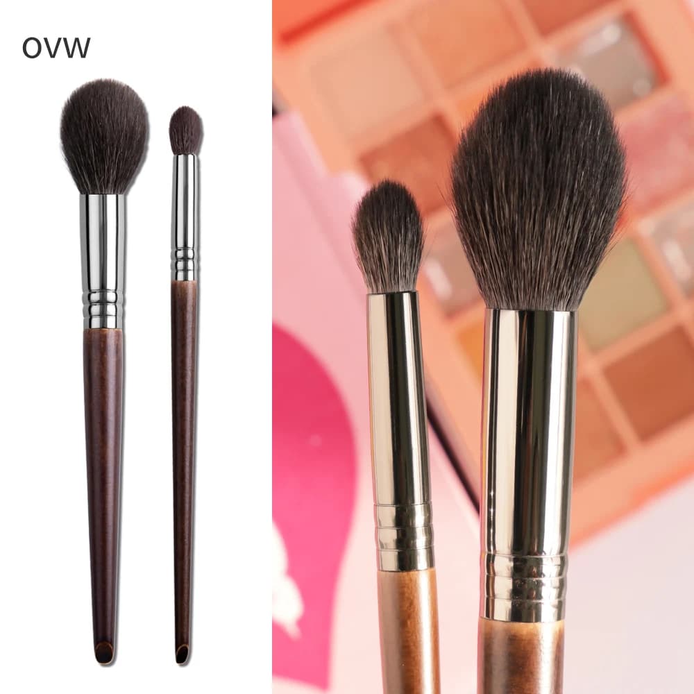 OVW Hair Hair Professional Brush Set Natural Brochas Set Maquillaje Make Up Conical Blender Evidenzia Brush Fard