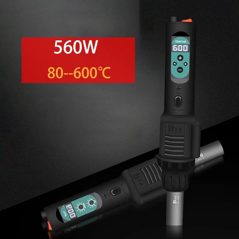 110V/220V pistola ad aria Calda mini stazione di saldatura della Ripresa LED Digital asciugacapelli per la saldatura 560W pistola di calore di saldatura strumenti di riparazione