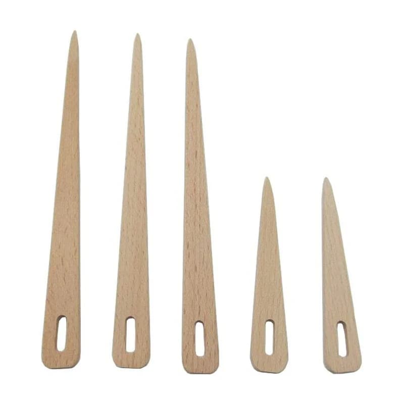 5PCS DIY Wooden Weaving Loom Tools 2Size Tapestry Darning Big Eye Yarn Knitting Needles Needlework Crafts Sewing Needle Tools