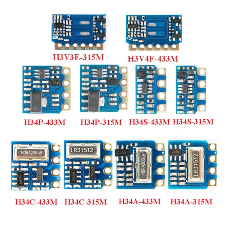 433 Mhz 315 mhz Modulo Trasmettitore RF Modulo di Trasmissione Telecomando Senza Fili Trasmissione a Lunga Distanza H34P H34S H34C H34A