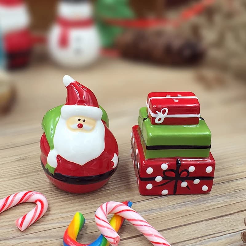 Da cucina Spezia vaso di 2 pz/set di Ceramica spray Al Pepe di natale albero di natale decorazioni di Spezie di Immagazzinaggio del Supporto di Bottiglia di Babbo natale Per La Spice box