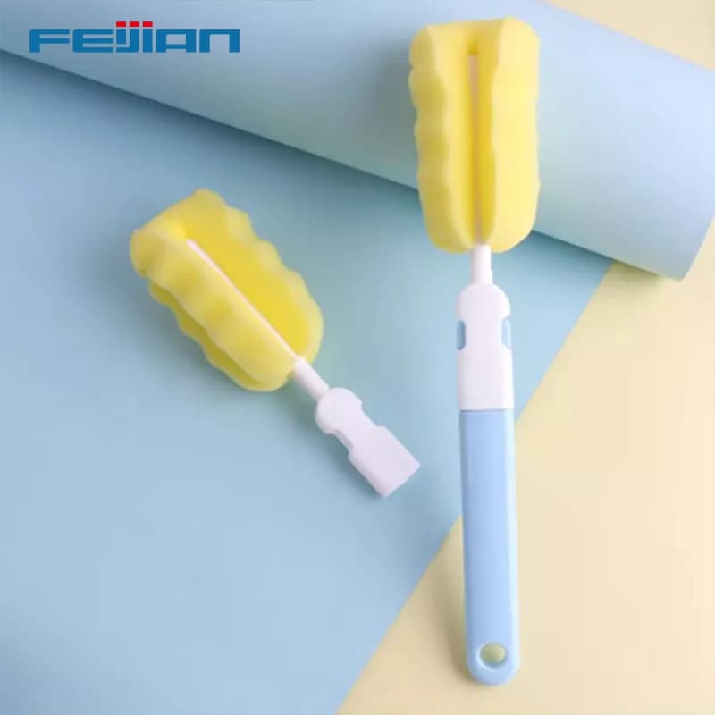 FEIJIAN Thermos Flacks Accessori, Spazzola per bottiglia d'acqua con manico lungo, Coperchio per tazza cilindrico, Facile da sostituire, Colore casuale