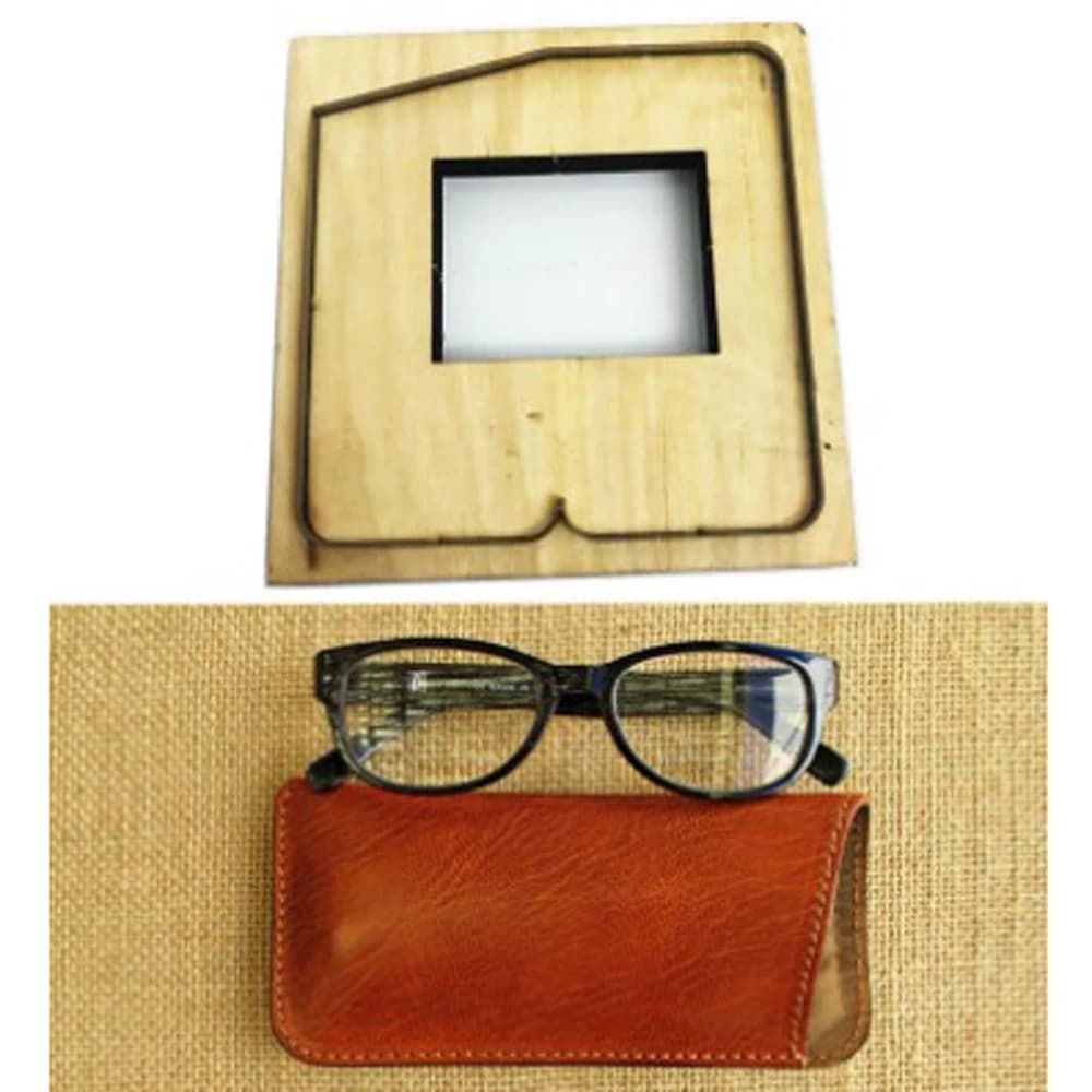 DIY DIY Leather Handmade Glass Box Bag Metal Molding Knife Digged Punching Tool 160x60mm