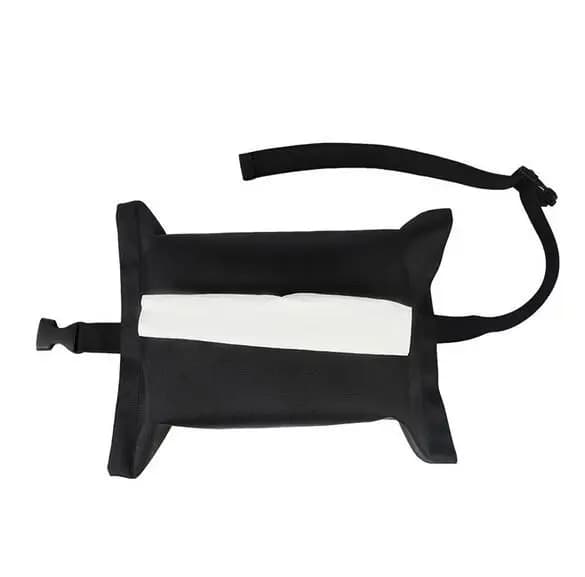 Supporto per scatola per fazzoletti per sedile in pelle con bracciolo per fazzoletti neri per auto universale Organizzatore creativo per scatola di tovaglioli di carta rimovibile