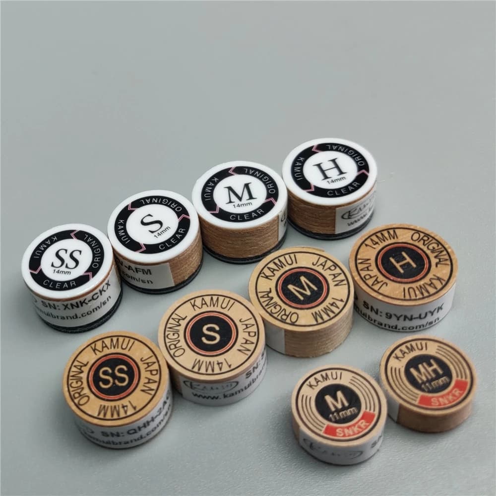 Suggerimenti Kamui Original Japan Clear Standard Carom Pool Cue Tip punta da biliardo biliardo stecca suggerimenti Snooker e biliardo accessori