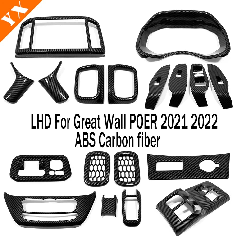 Per poer great wall 2024 poer 2025 accessori bracciolo per auto sollevatore per finestra aria condizionata sfiato volante cambio telaio copertura
