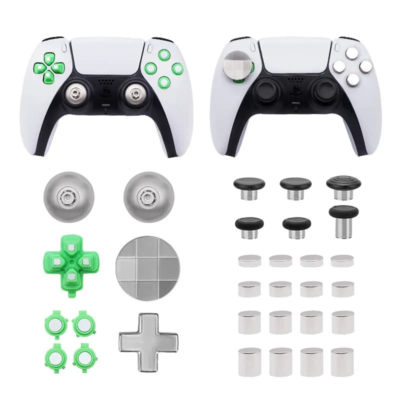 Set di pulsanti in metallo per il pulsante di modifica del Controller PS5 Abxy d-pad FPS aumenta il pulsante accessori di gioco di ricambio