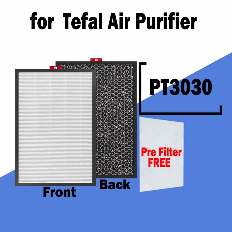 Filtro H13 HEPA + filtro multifunzionale composito a carbone attivo 267*357*37mm per Tefal Pure Air PT3030