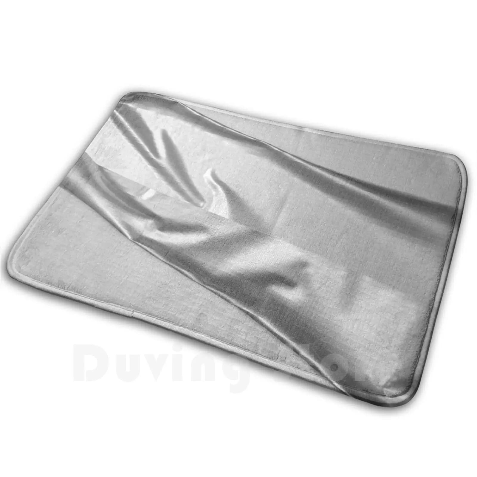 Tape Silver Soft Non-Slip Mat Rug Carpet Cushion Pattern Cute Nature Summer Blue Colorful Flower Green White Yellow