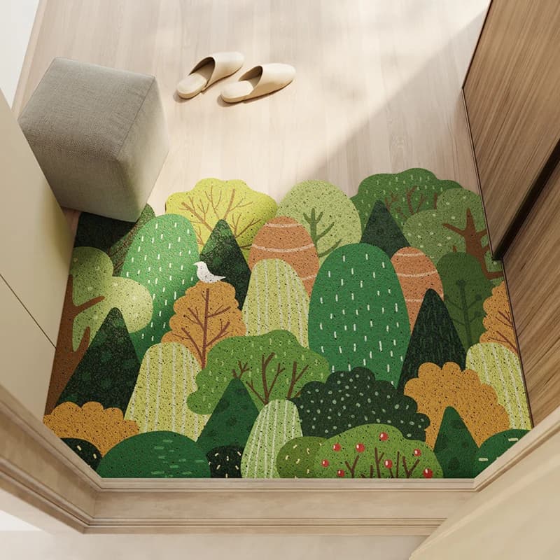 Nordic Home Mats Carpet Decoration Living Room Bathroom Bedroom Hallway PVC Kitchen Doormat Non-slip Cut Entrance Doormat Carpet