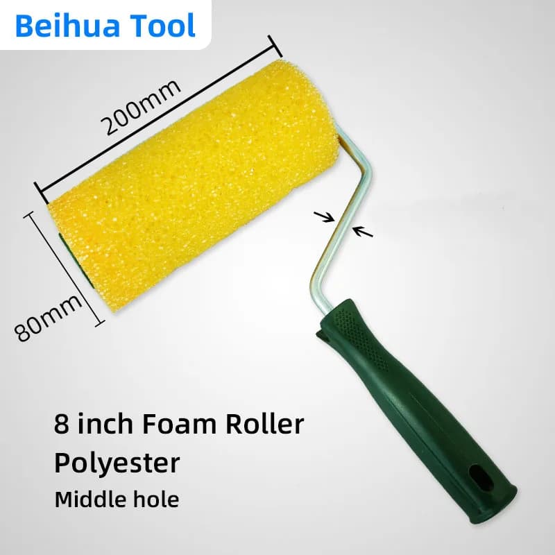 8 inch 7 inch paint rollers with foam roller pattern for wall painting tools for wall decoration