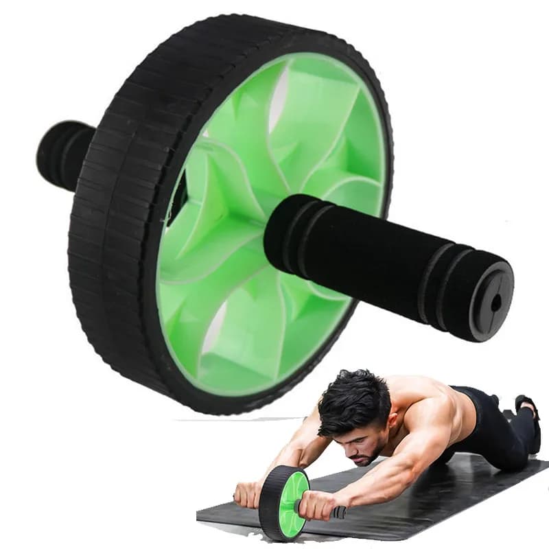 Abdominal Press Wheel Rollers Ab updated double wheel professional gym equipment at home for Body Building Fitness