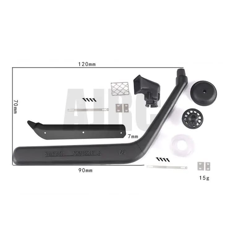 AJRC Remote Control Car Parts for Axial scx10 ii 90046/90047 Simulated Snorkel Air Suction Clamp Set Accessories Wading