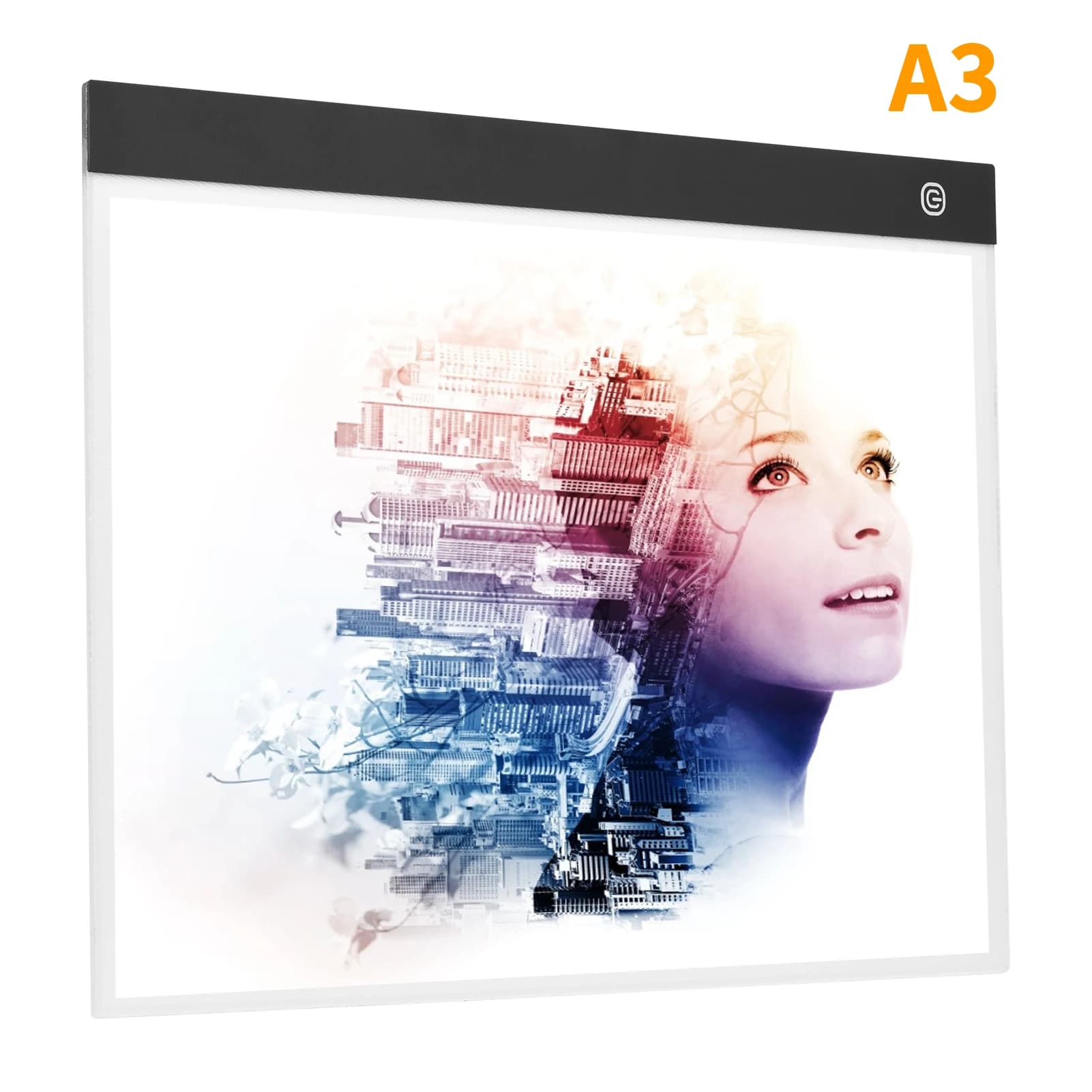 Blocco luminoso a LED A3 per pittura con diamanti Tavolo da disegno traslucido Tavoletta grafica digitale alimentata tramite USB per schizzi di animazione artistica