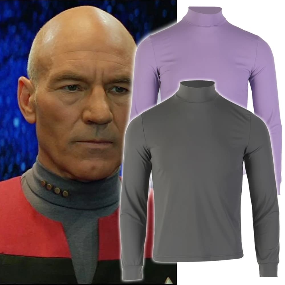 Star First Contact Trek Gray Undershirt Deep Space Nine Picard Sisko Uniforms ST Cosplay Costume Prop