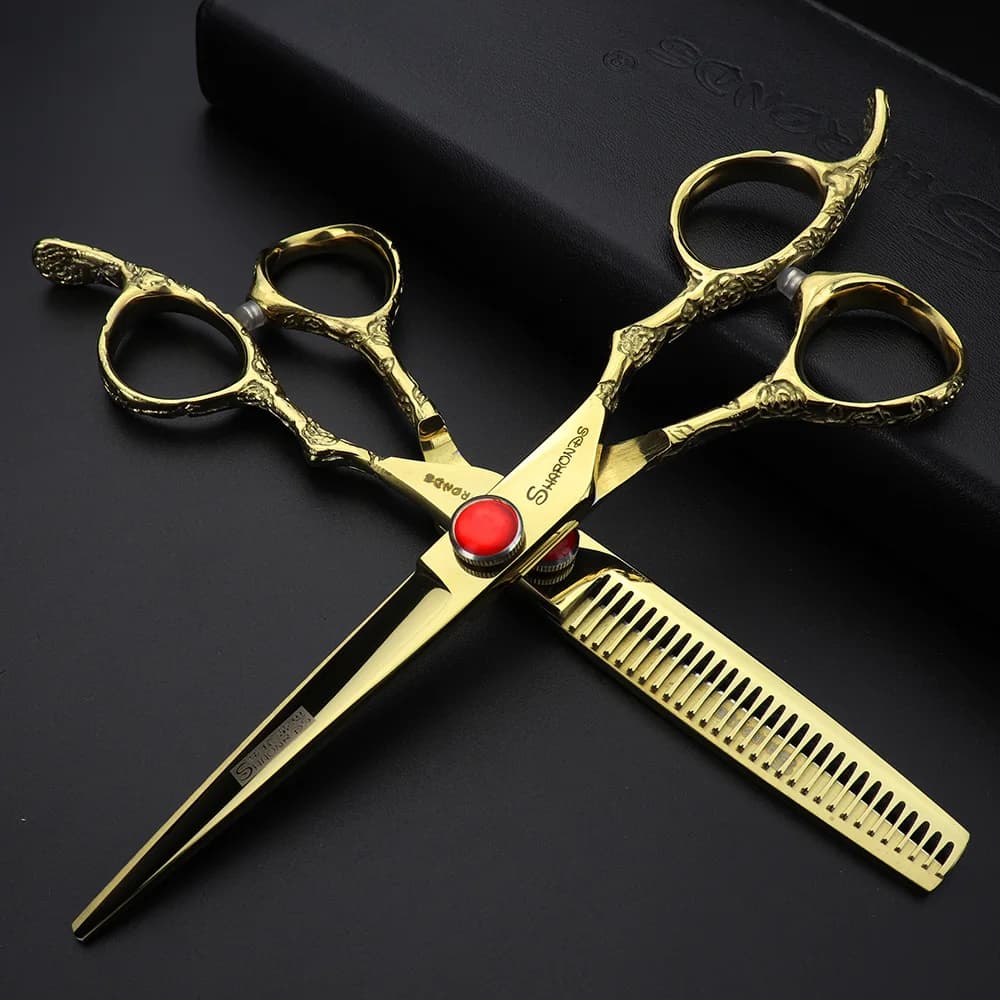 Forbici per capelli professionali giapponesi da 6/7 pollici Set di forbici speciali per taglio e sfoltire per cesoie da barbiere professionali