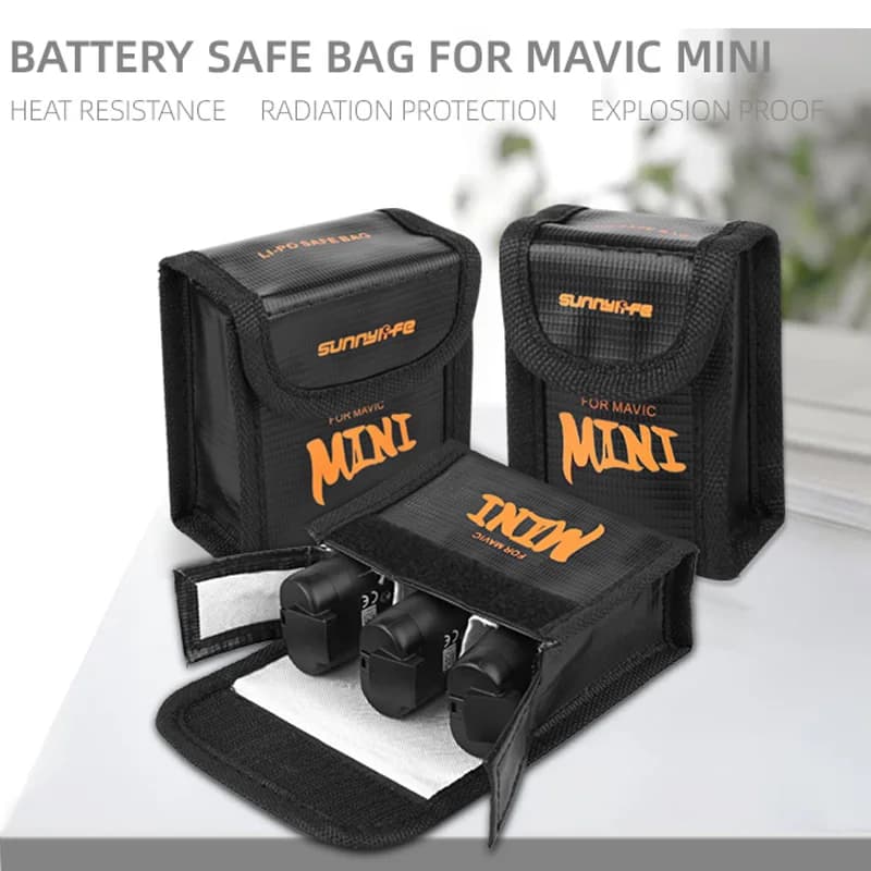 Borsa di sicurezza della batteria per DJI MINI 2/SE borsa della batteria antideflagrante impermeabile per DJI Mavic Mini Drone accessori