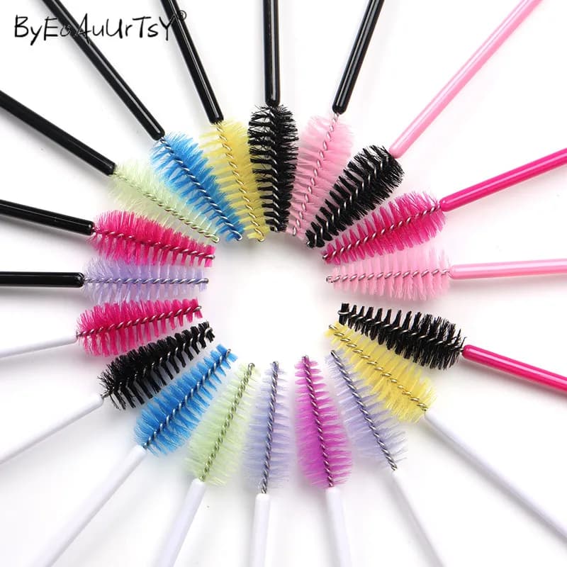 50 pcs Eyebrow Brush Nylon Water Drop Shape Extension Eyelash Eyelash Brushes For Makeup Beauty Tools Mascara Bacchetta