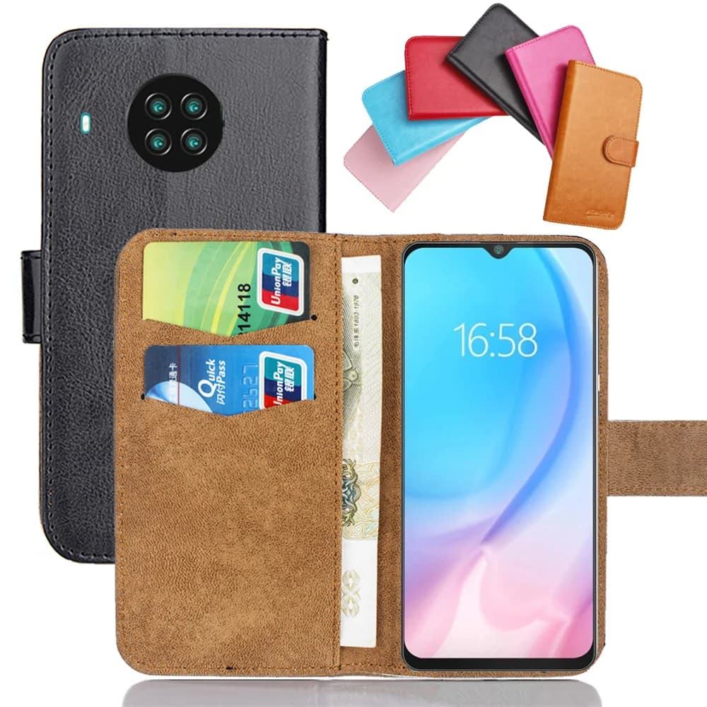 Custodia Cubot Note 20 Pro da 6,5" 6 colori Flip in morbida pelle Nota 20 Pro Cubot Cover per telefono Stand Funstion Custodie Porta carte di credito