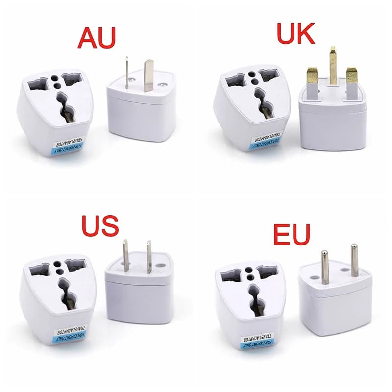 800W Universal US UK AU Plug EU USA To Euro Europe Travel From Wall AC Power Charger Adapter Converter 2 Pin Rolls socket