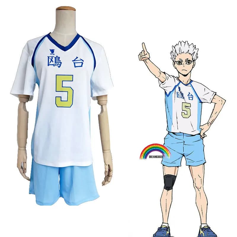 Costume da pallavolo Kamomedai High Korai Hoshiumi Costume Cosplay tuta tutte le dimensioni Hoshiumi abbigliamento sportivo maglie uniforme