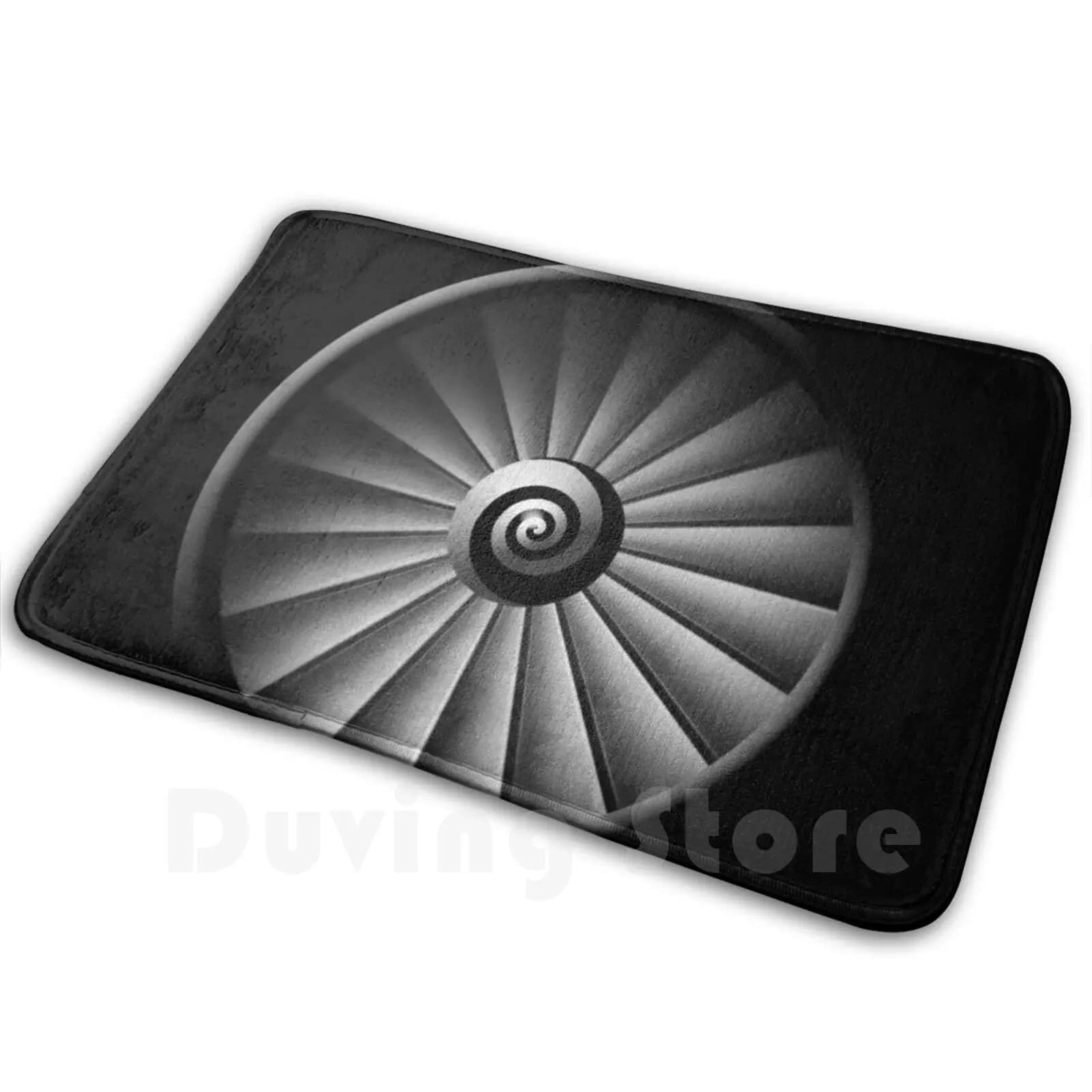 Jet Engine Mat Tappeto Tappeto Tappetini antiscivolo Camera da letto Ventilatore Naso Aereo Aviazione Prop Generale Blade Pilota Trasporto Aero