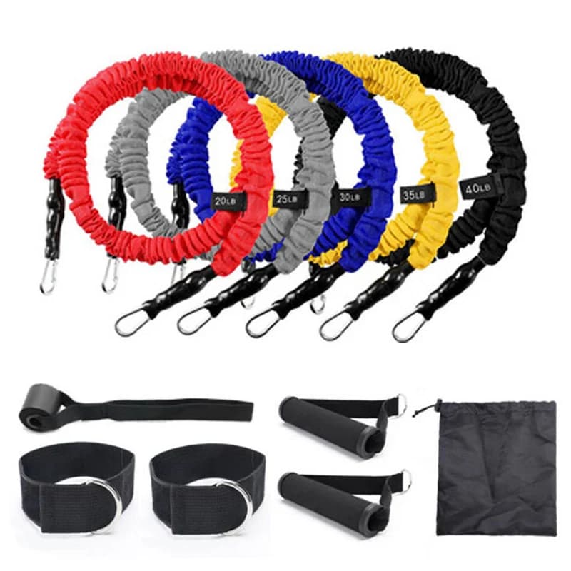 150 LBS 11pcs set Pull Rope lattice elastico resistenza fascia allenamento Fitness salto pallavolo calcio alto