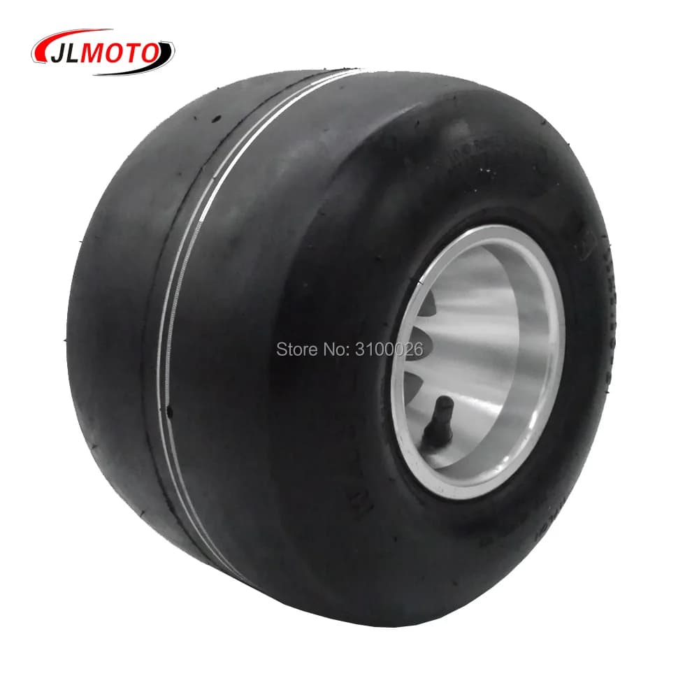 11x7.10-5 Pneumatico per ruota posteriore da corsa da 5 pollici con cerchio in lega di alluminio adatto per 168 Go Kart Buggy ATV Quad Scooter parti di bici