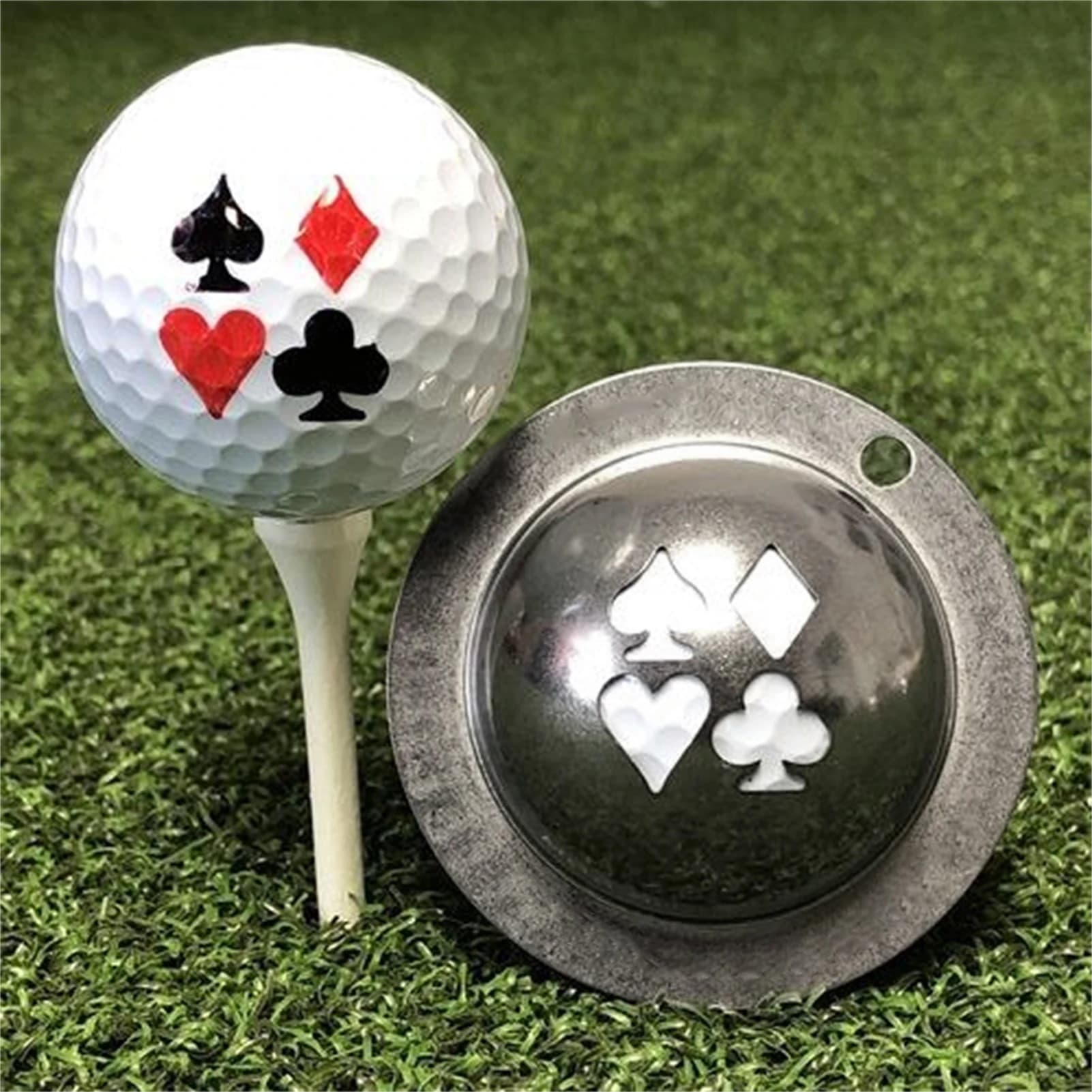 Durevole portatile 1 pz pallina da Golf linea marcatore Stencil pennarello in acciaio Golf mettere aiuti di posizionamento strumenti sportivi da Golf all'aperto