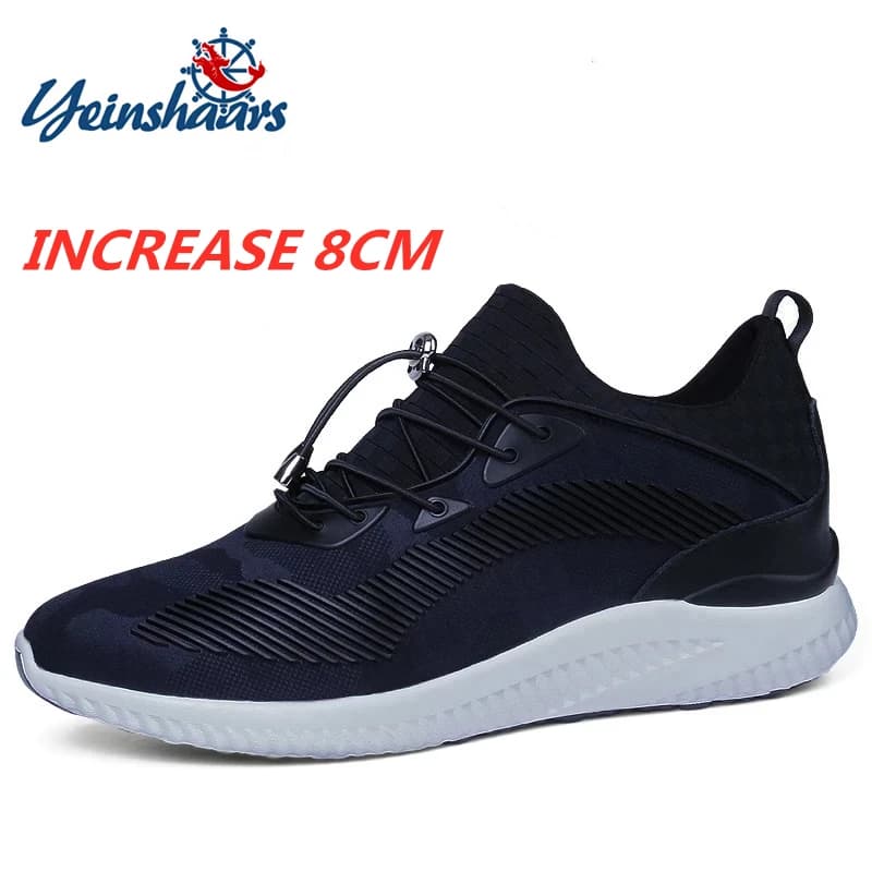 Elevator Shoes Breathable Men's Gymnastics Shoes With Foot Lift 8CM Height Fashion Shoes Casual Sports Shoes For Men Shoes Increase Height