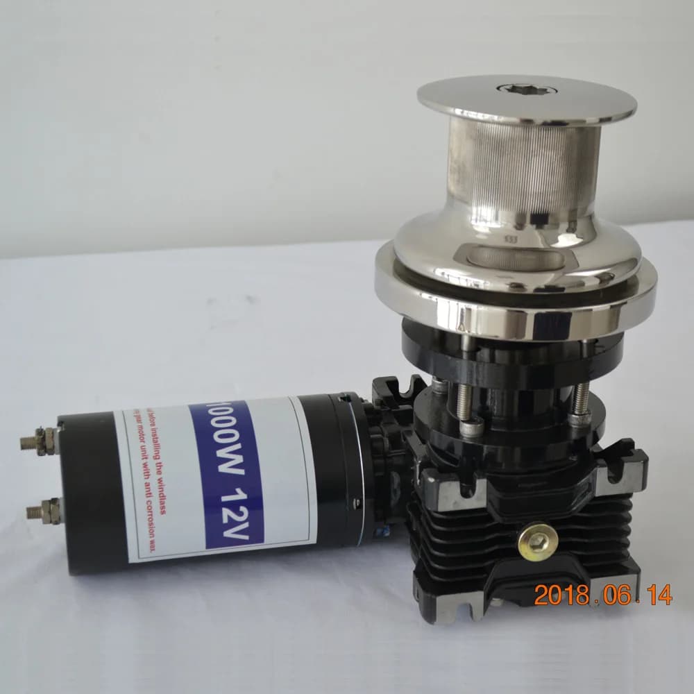 Guinzaglio per verricello di ancoraggio 12V 24V 1600W per solo corda da 16-20 mm per barca da 59 piedi a 65 piedi