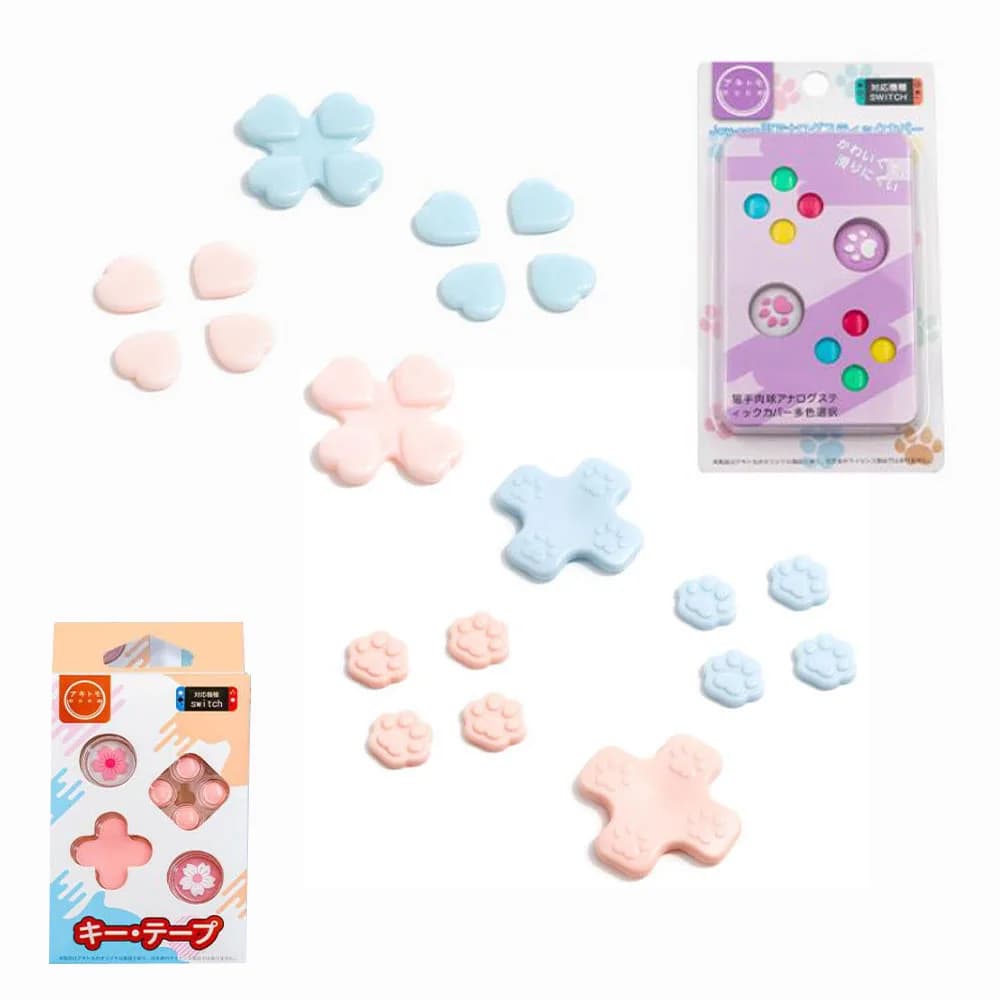 Dpad Move Cross Direction ABXY Adesivo chiave Pulsante joystick Thumb Stick Grip Cap Cover per Nintendo Switch Oled Joy-con Skin Case