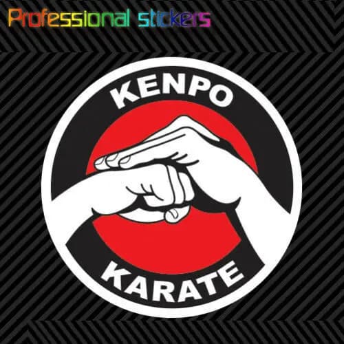 Kenpo Karate Sticker Die Cut Vinyl Martial Arts American Kenpo Hands Stickers for Cars, Bicycles, Laptops, Motos