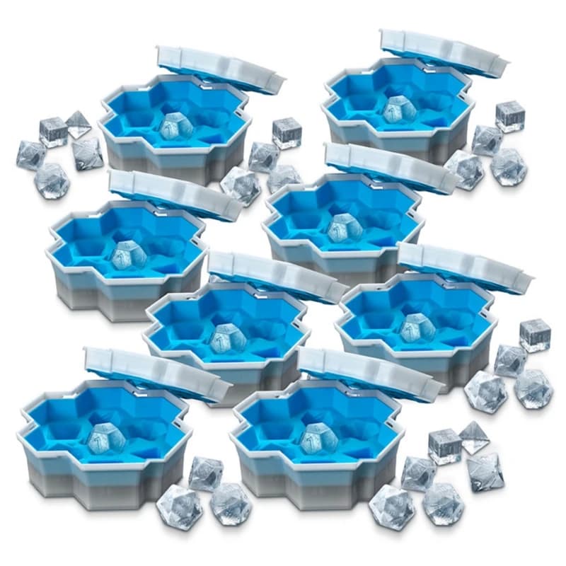 7 dadi forma stampo per vassoio ghiaccio in Silicone dadi da gioco Mini vassoi per cubetti ghiaccio con coperchio stampo 85LF
