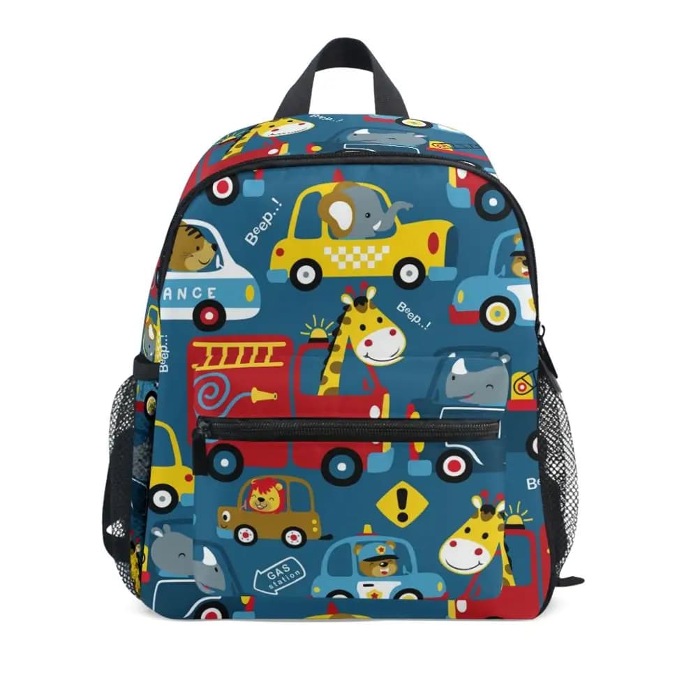 Cartone animato con i driver divertente Per Bambini Zaini scuola per bambini principessa Primaria Borse Da Scuola Ragazzi impermeabile Zainetto Per Bambini Mochila