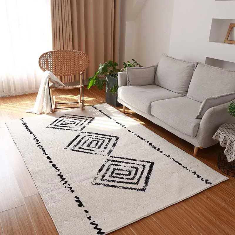 Tappeti Marocchini Indiani Fatti a Mano per Soggiorno, Tappeto Moderno per Casa, Camera da Letto, Divano, Tavolino, Tappetino da Pavimento, Tappeto Nordico