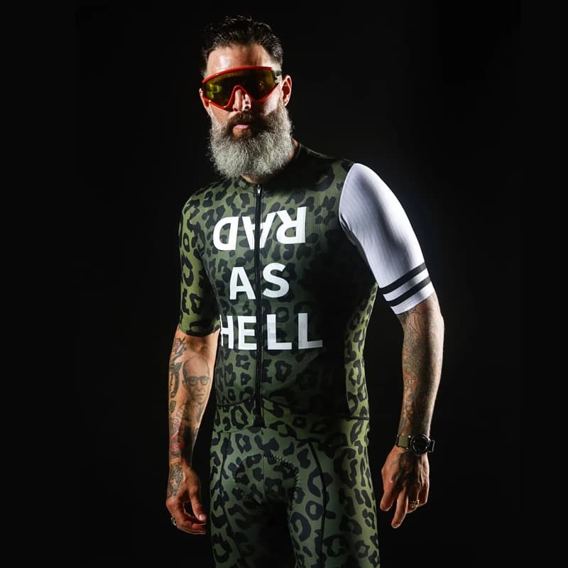 Love The Pain Cycling Jersey Set for Men, Outdoor MTB Jersey, Shorts Set with Bretches, Cycling Clothing, Summer