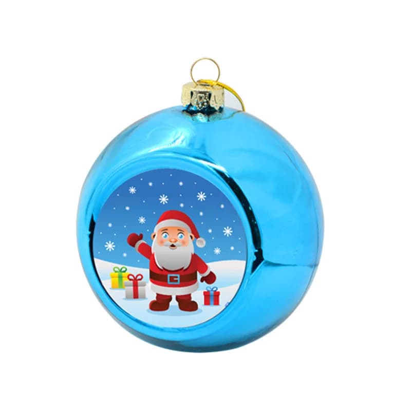 10pcs Size 4,6,8CM Sublimation DIY White Blanks Round Shaped Christmas Ball Decoration Decorations