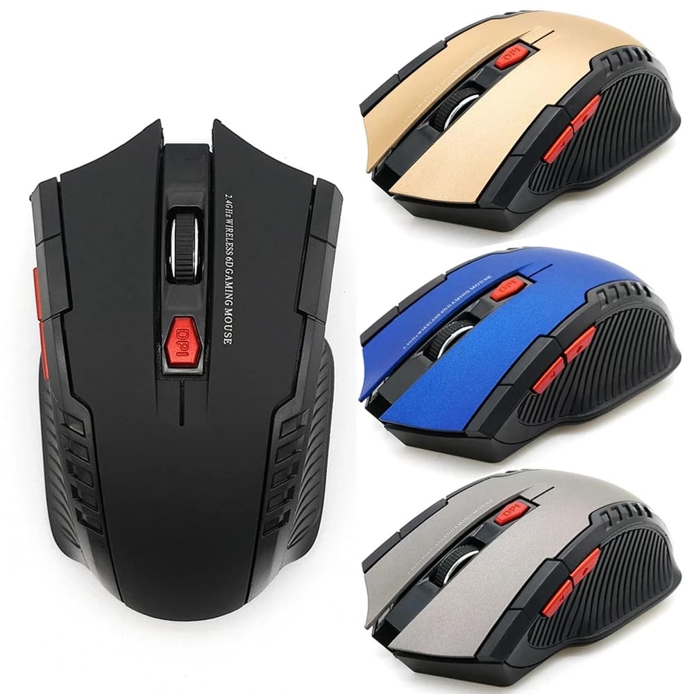 Bts 2.4G Mouse wireless ottico 6 pulsanti mouse gamer Ricevitore USB 1600 DPI 10 M mouse wireless mouse da gioco per computer portatile