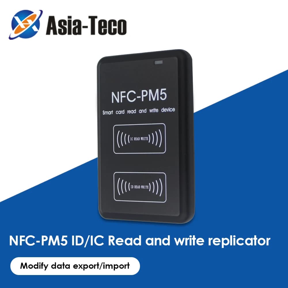 Lettore RFID NFC Copiatrice di carte duplicatrice IC/ID a doppia frequenza 125KHZ/13.56MHZ PM5 con funzione di decodifica per il controllo degli accessi
