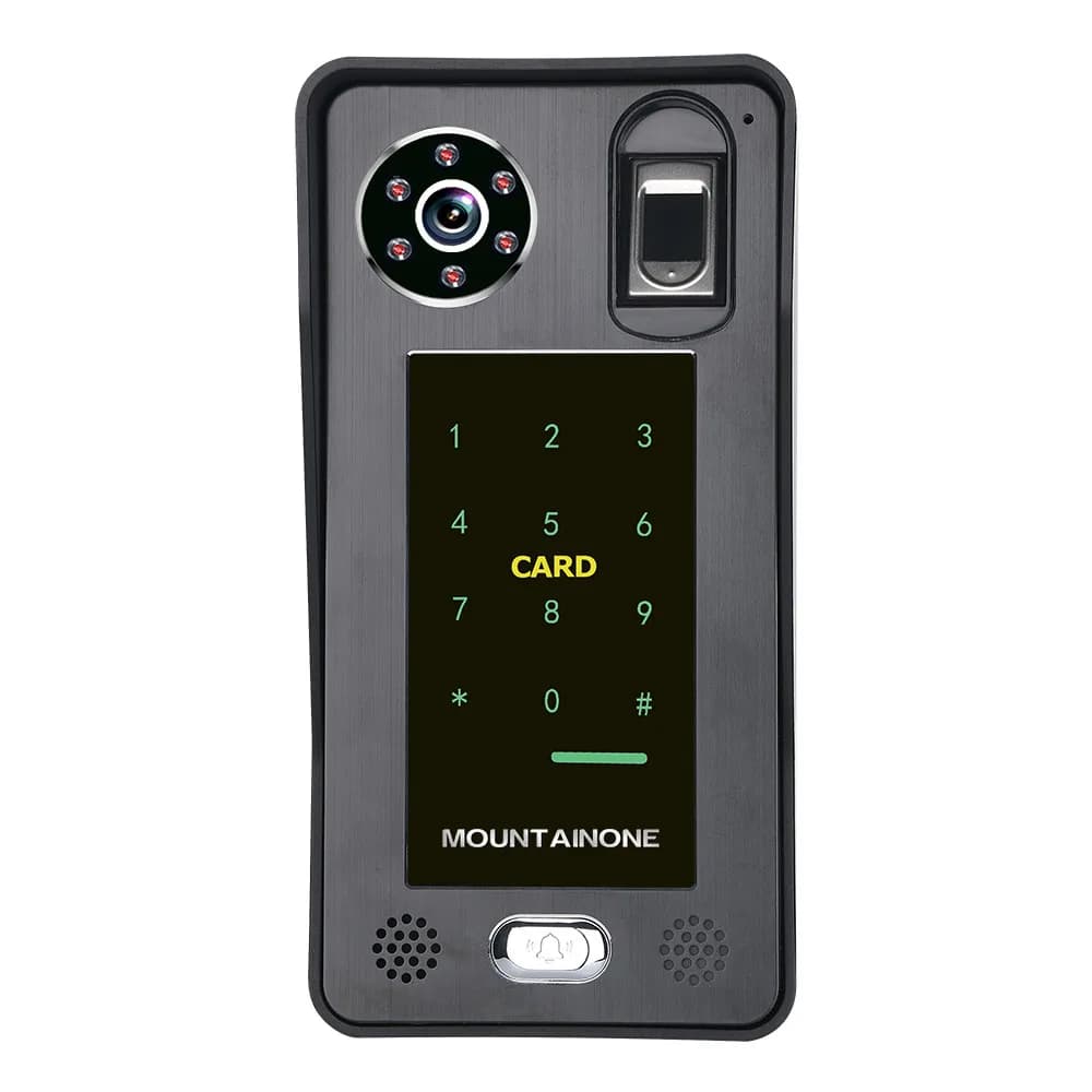 SZENNIO 7 pollici Wifi Wireless Fingerprint IC Card Videocitofono Campanello Citofono con telecamera HD 1080P cablata