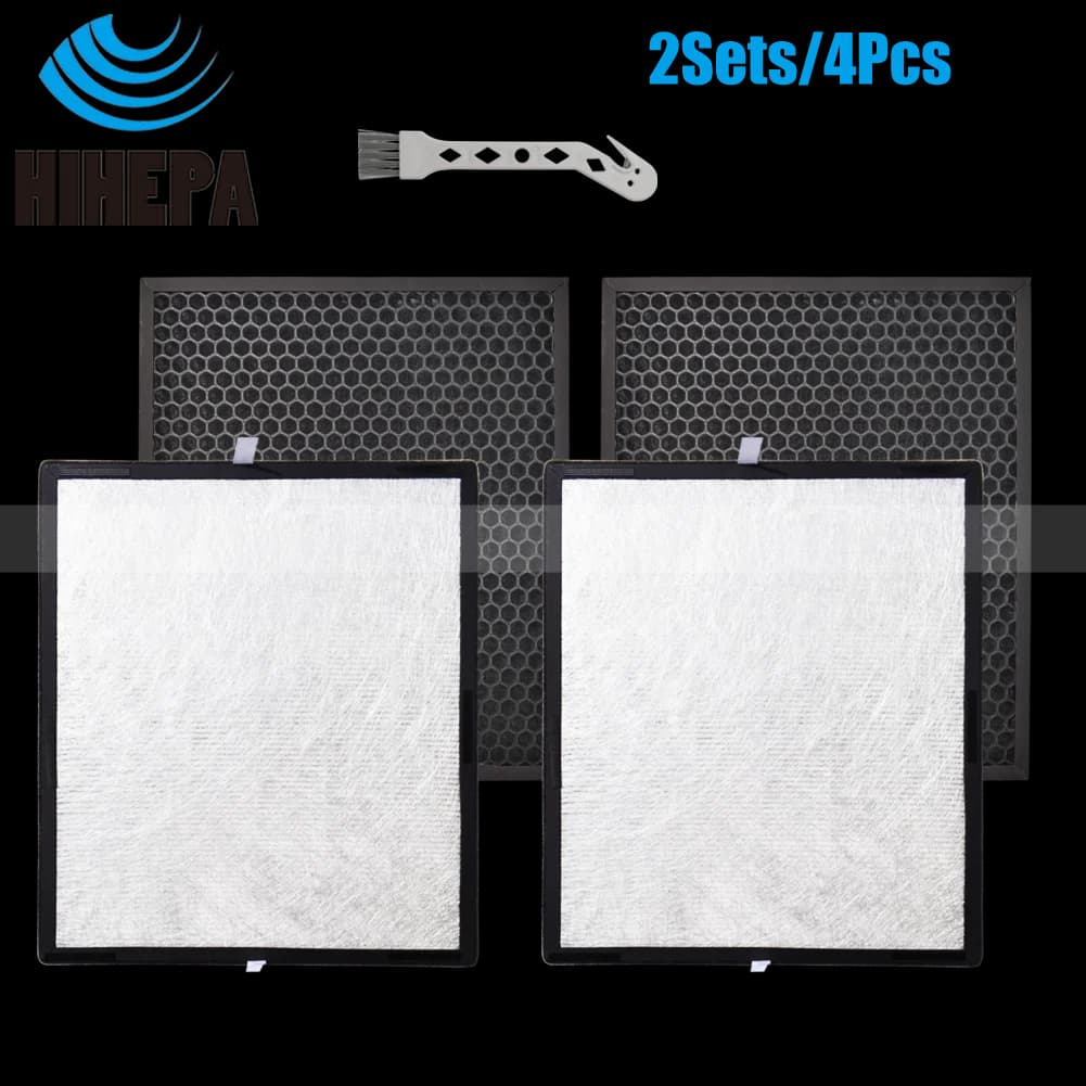 2 set filtri a carbone attivo e HEPA per Levoit LV-PUR131 filtro purificatore d'aria parte # LV-PUR131-RF